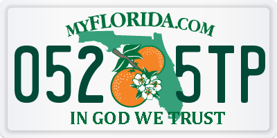 FL license plate 0525TP