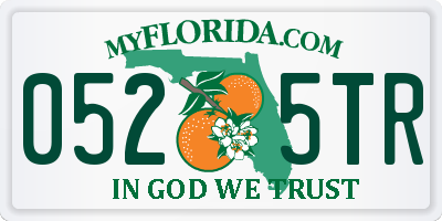 FL license plate 0525TR