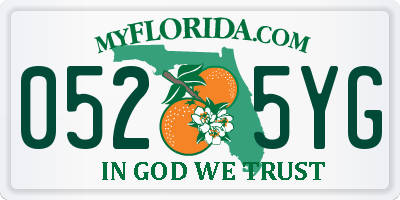 FL license plate 0525YG