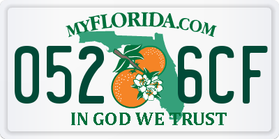 FL license plate 0526CF