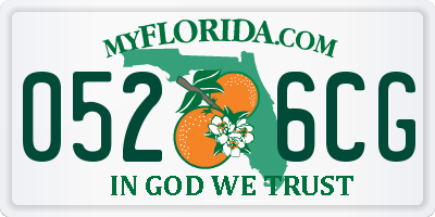 FL license plate 0526CG