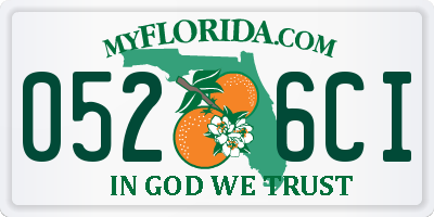 FL license plate 0526CI