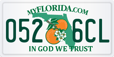 FL license plate 0526CL