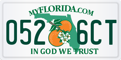 FL license plate 0526CT