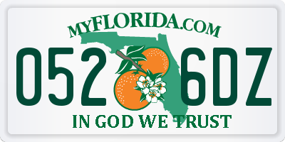 FL license plate 0526DZ