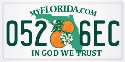 FL license plate 0526EC