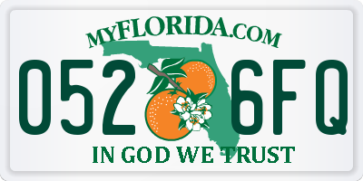 FL license plate 0526FQ