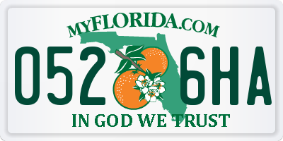 FL license plate 0526HA