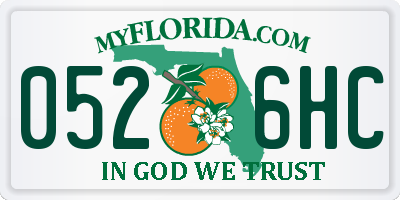 FL license plate 0526HC