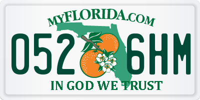 FL license plate 0526HM