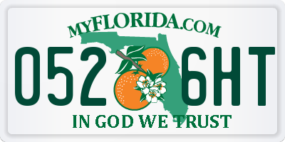 FL license plate 0526HT