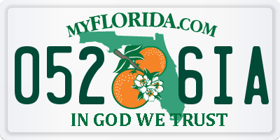 FL license plate 0526IA