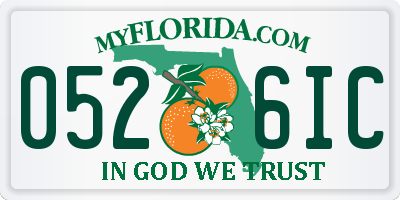 FL license plate 0526IC