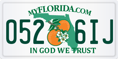 FL license plate 0526IJ