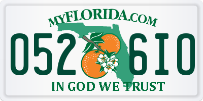 FL license plate 0526IO