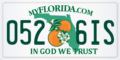 FL license plate 0526IS