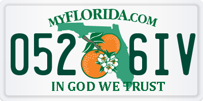 FL license plate 0526IV