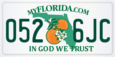 FL license plate 0526JC
