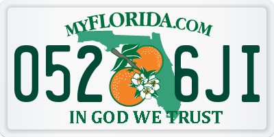 FL license plate 0526JI