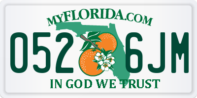FL license plate 0526JM