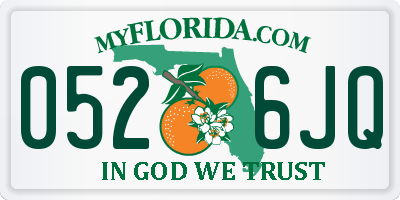 FL license plate 0526JQ