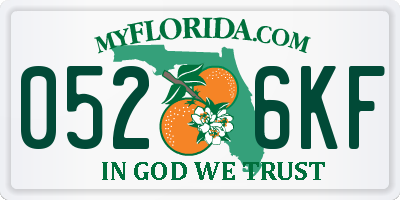 FL license plate 0526KF