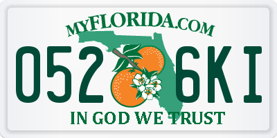 FL license plate 0526KI