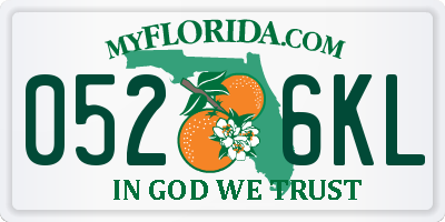 FL license plate 0526KL