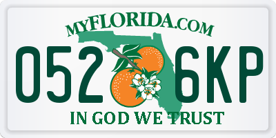 FL license plate 0526KP