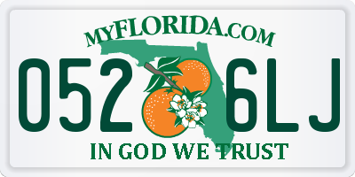FL license plate 0526LJ