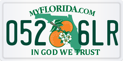 FL license plate 0526LR