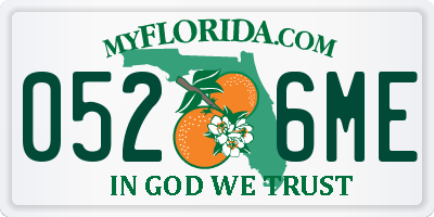 FL license plate 0526ME