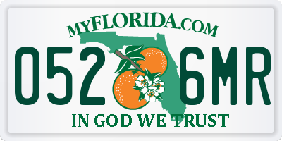 FL license plate 0526MR