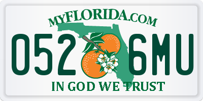 FL license plate 0526MU