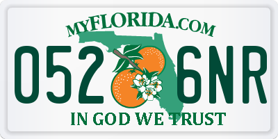 FL license plate 0526NR