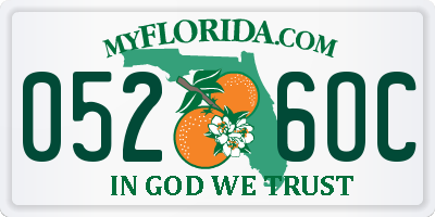 FL license plate 0526OC