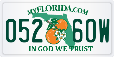 FL license plate 0526OW