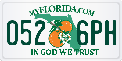 FL license plate 0526PH