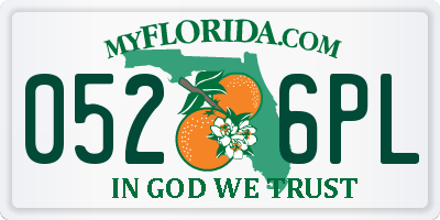 FL license plate 0526PL