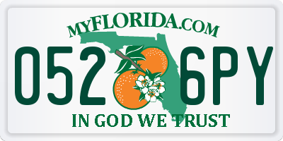FL license plate 0526PY