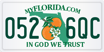FL license plate 0526QC