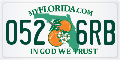 FL license plate 0526RB
