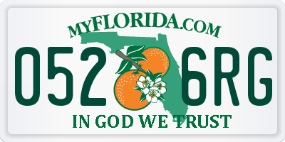 FL license plate 0526RG