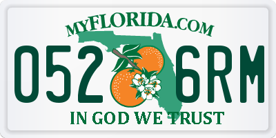FL license plate 0526RM