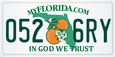 FL license plate 0526RY