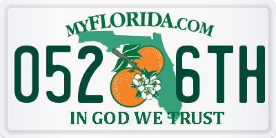 FL license plate 0526TH