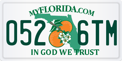 FL license plate 0526TM