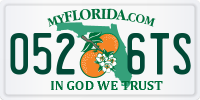 FL license plate 0526TS