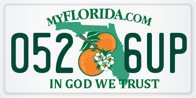 FL license plate 0526UP