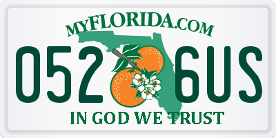 FL license plate 0526US